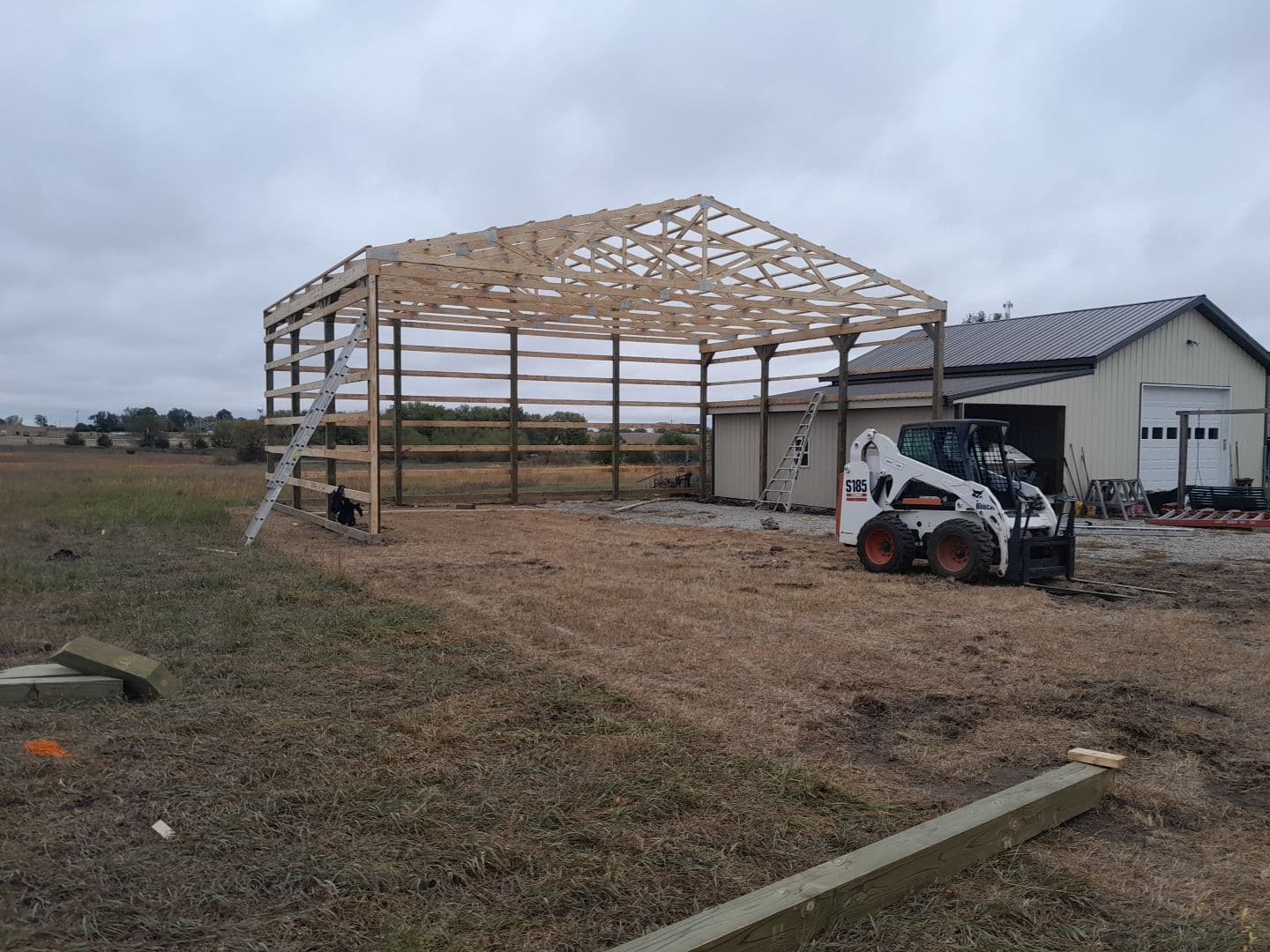 Open Side Post Frame Building — 7