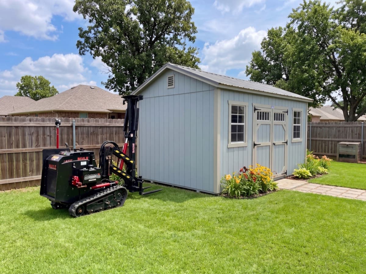 Shed delivery and installation